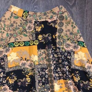 Vintage Handmade Patchwork Circle Skirt